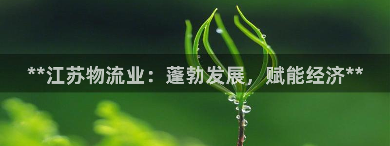 28圈app怎么注销：**江苏物流业