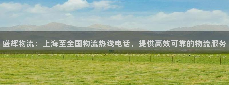 28圈图片：盛辉物流：上海至全国物流