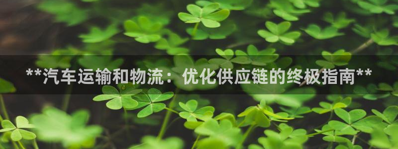 28圈反水什么时候到：**汽车运输和
